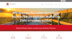 Desktop Screenshot of advertising-alliance.de