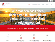 Tablet Screenshot of advertising-alliance.de